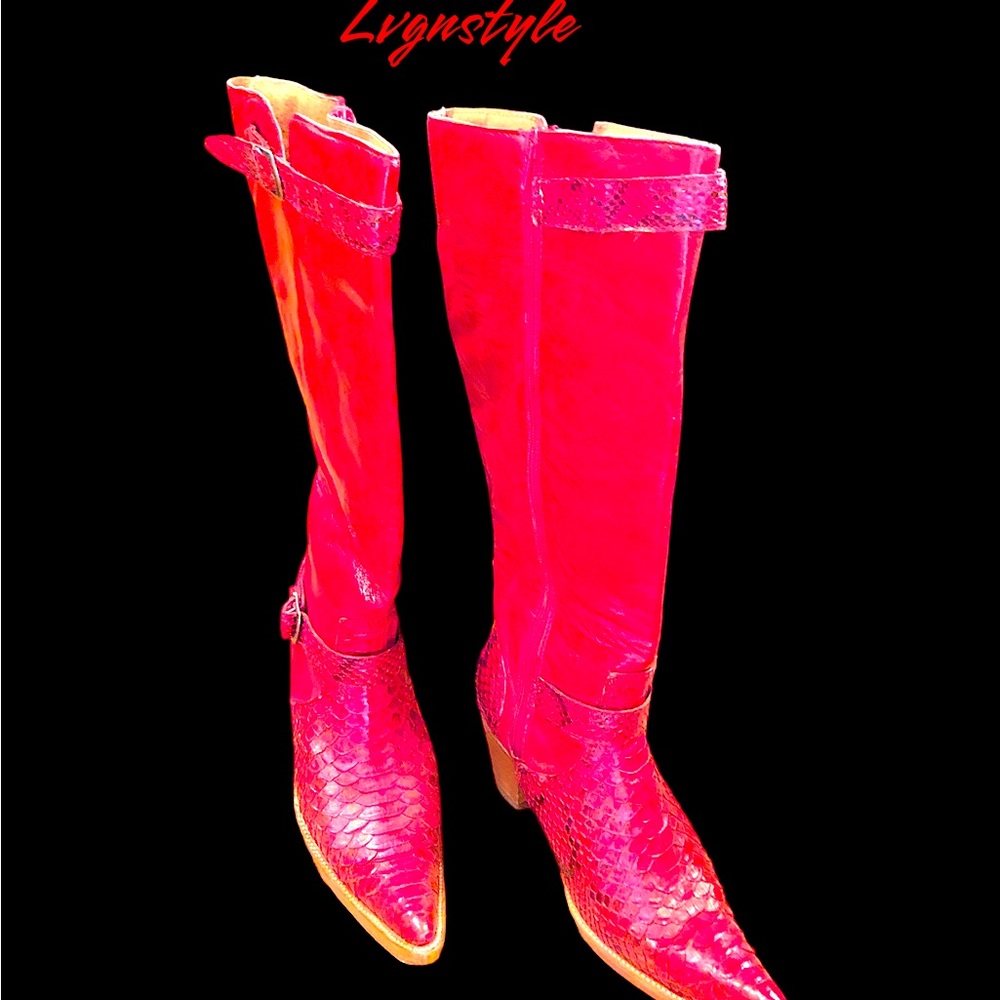 Leather Python Western Styled Boots! - Picture 16 of 16